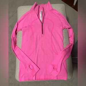 Lululemon Athletica Bright Pink Half-Zip Top